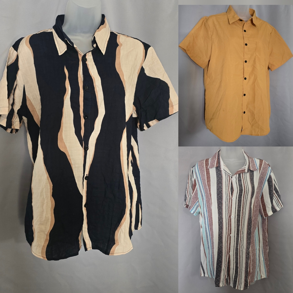 VATPAVE 3 Multicolor Casual Shirt Bundle